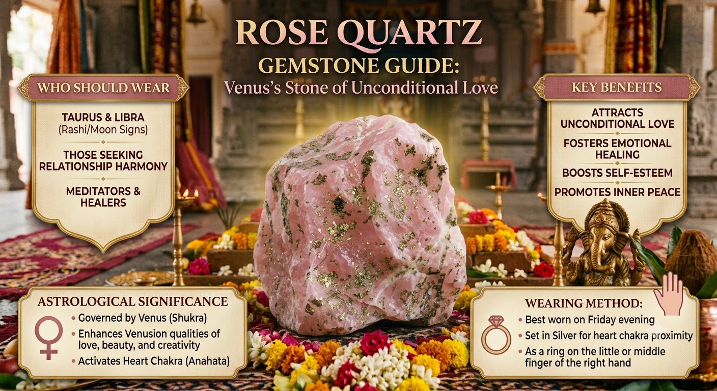 Rose Quartz Gemstone - Soft Pink Translucent Crystal